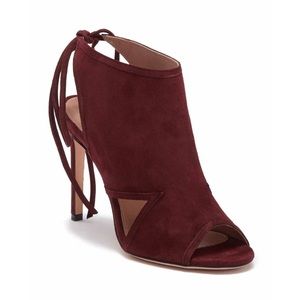 Hugo Boss Red suede Heels Size 8 New